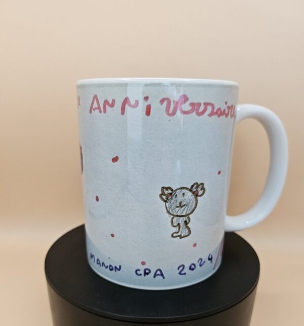 Mug photo avec dessin